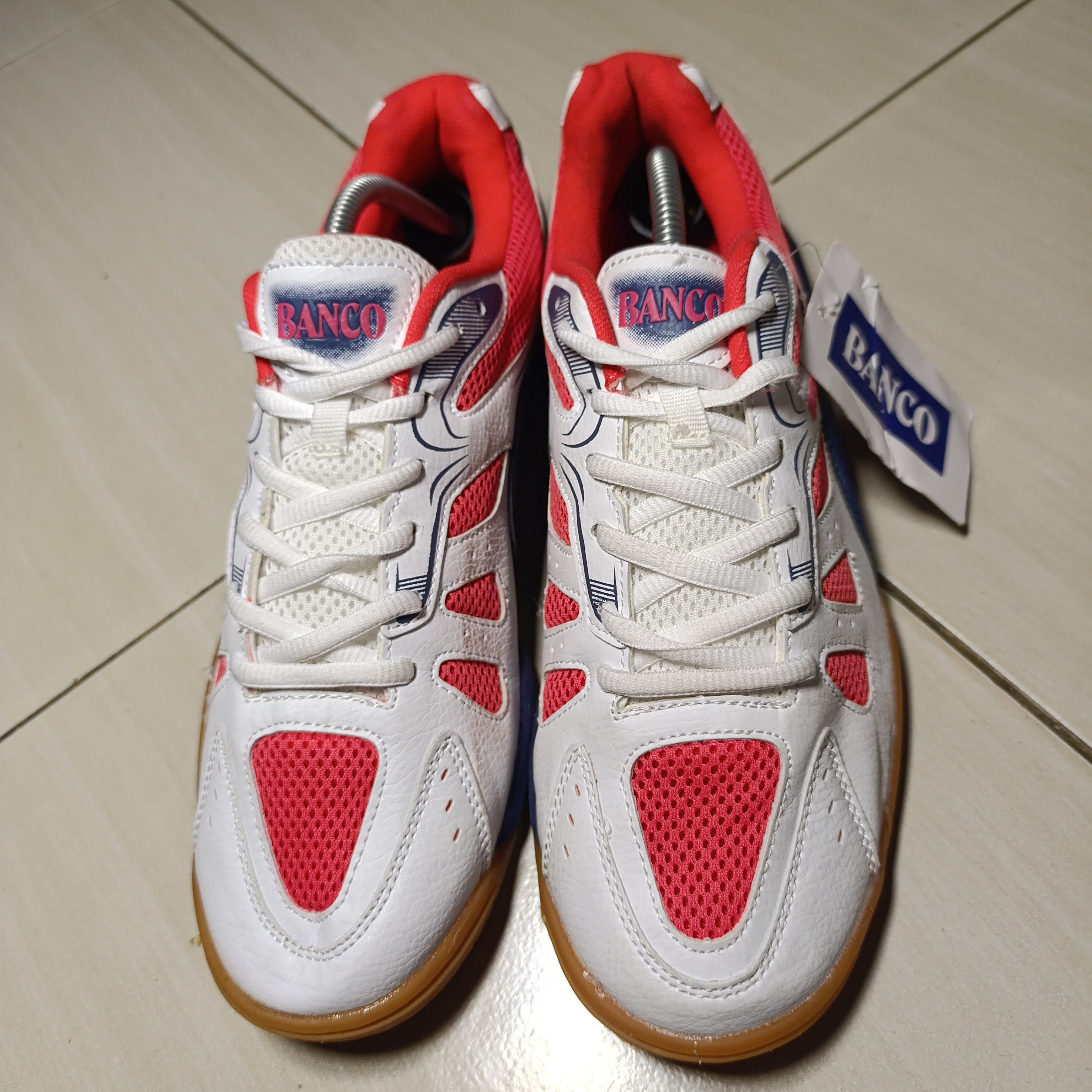 Banco Red-White Indoor Court Sneakers – Performance & Comfort