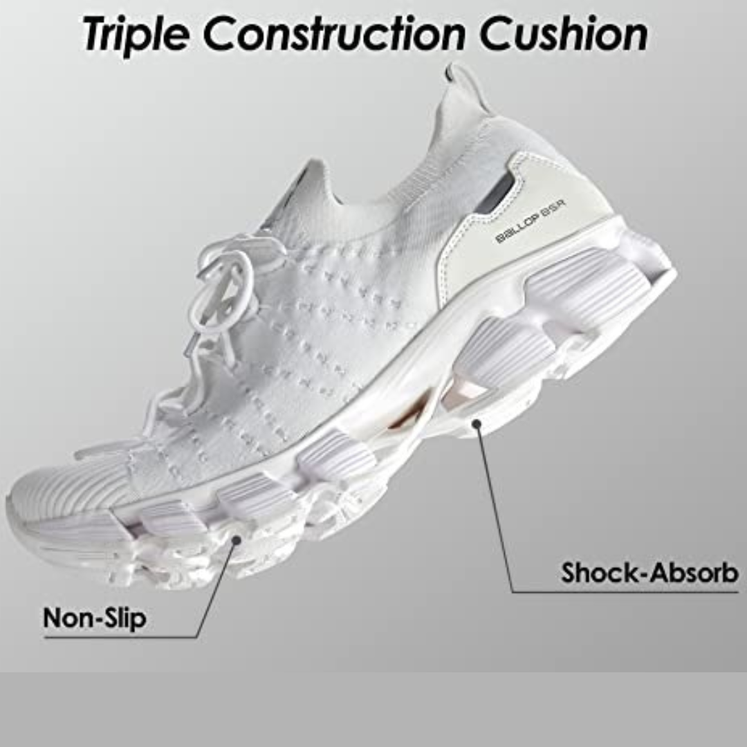 Ballop Tivat White Knit Performance Sneaker
