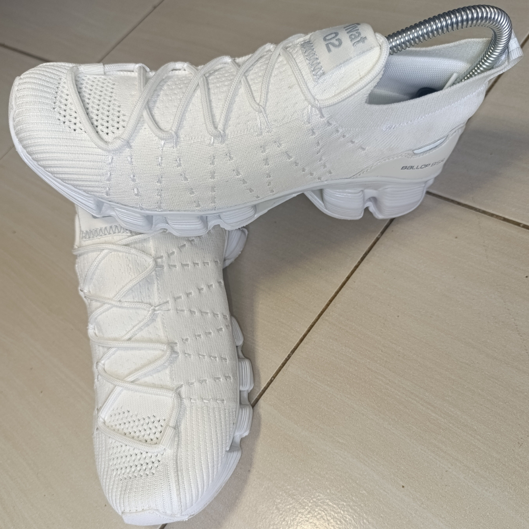 Ballop Tivat White Knit Performance Sneaker