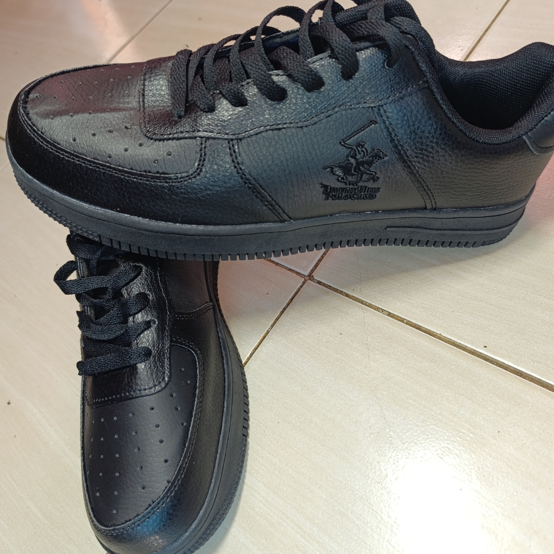 All-Black Low-Top Sneakers